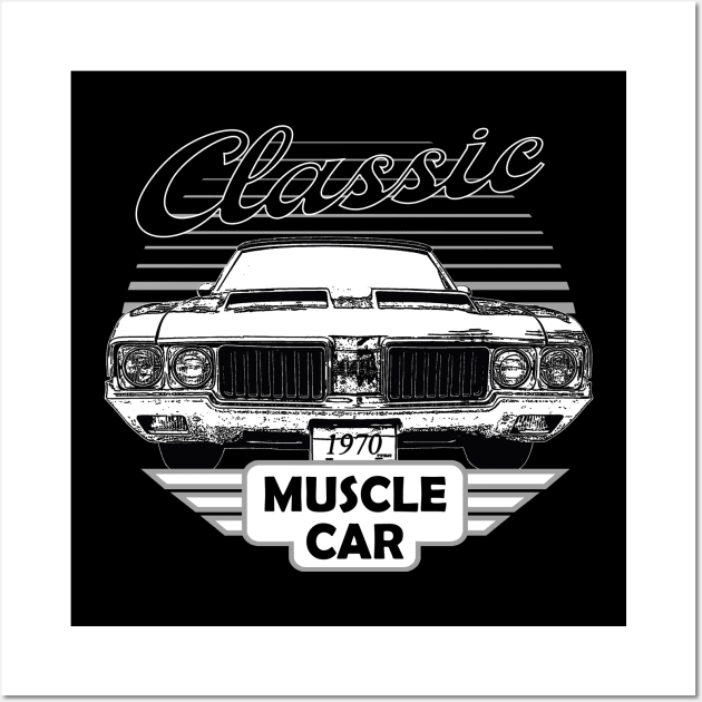 442 Classic American Muscle Car 70s Wall Art by Jose Luiz Filho